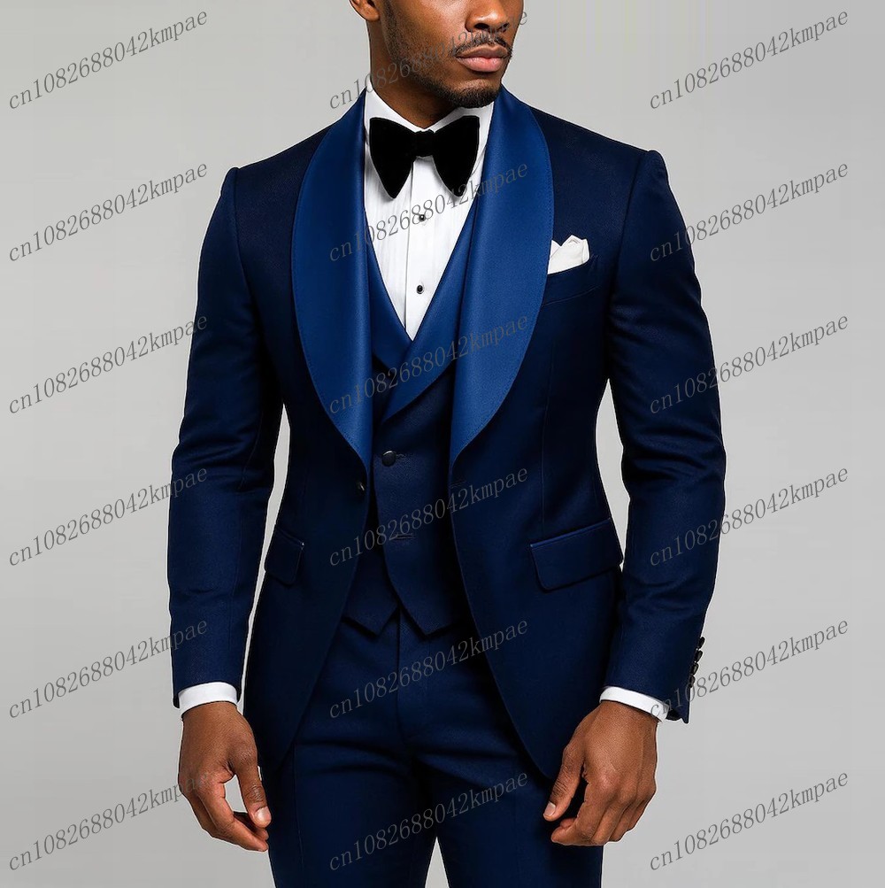 Mens Grooming Tools - Novo azul marinho formal terno masculino