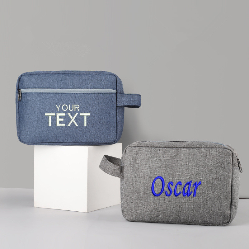Mens Grooming Kit Case - Personalizado nome bordado homem washbag padrinhos