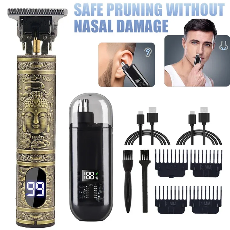 Mens Grooming Tools - Portátil t9 máquina de cortar cabelo