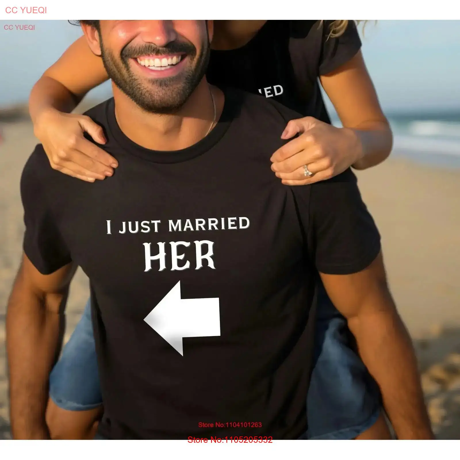 Men'S Groom - Só casado combinando casal t camisa