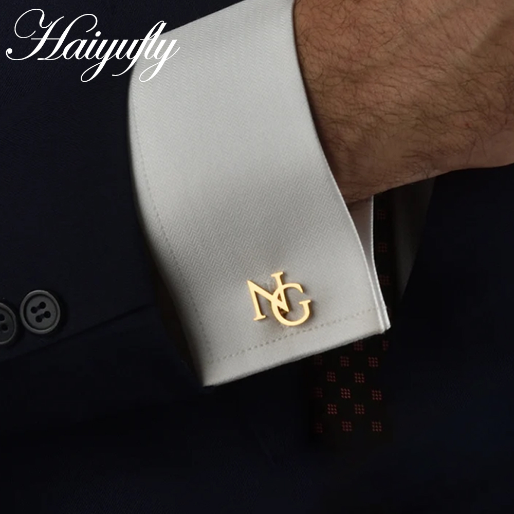 Men'S Groom - Haiyufly abotoaduras com nome personalizado, para