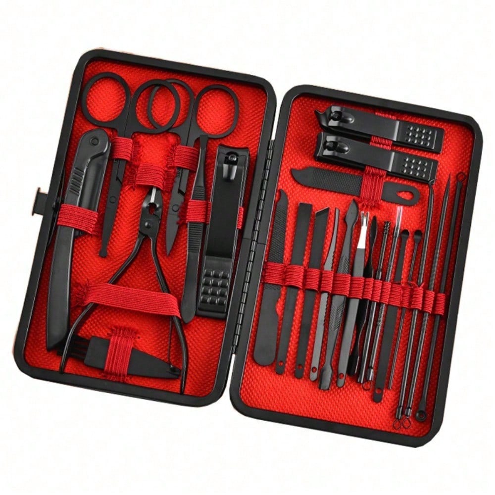 Mens Grooming Kit Case - Conjunto Profissional de Manicure e Pedicure