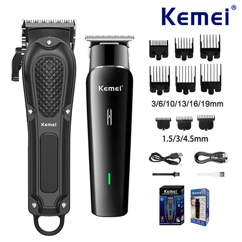 Mens Grooming Tools - Kemei conjunto de máquina de cortar