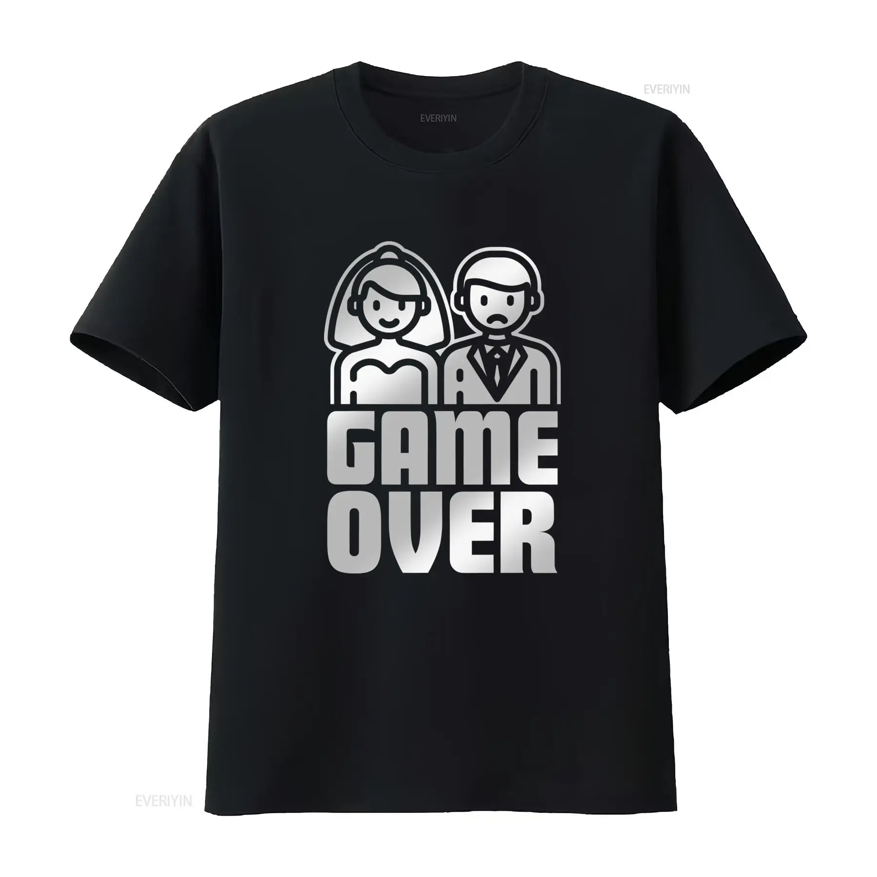 Men'S Groom - Camiseta GAME OVER para Festa de