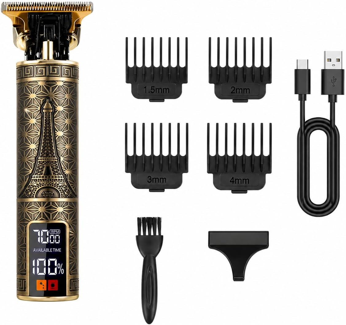 Men'S Grooming Clippers - Máquina de Cortar Cabelo Elétrica Profissional