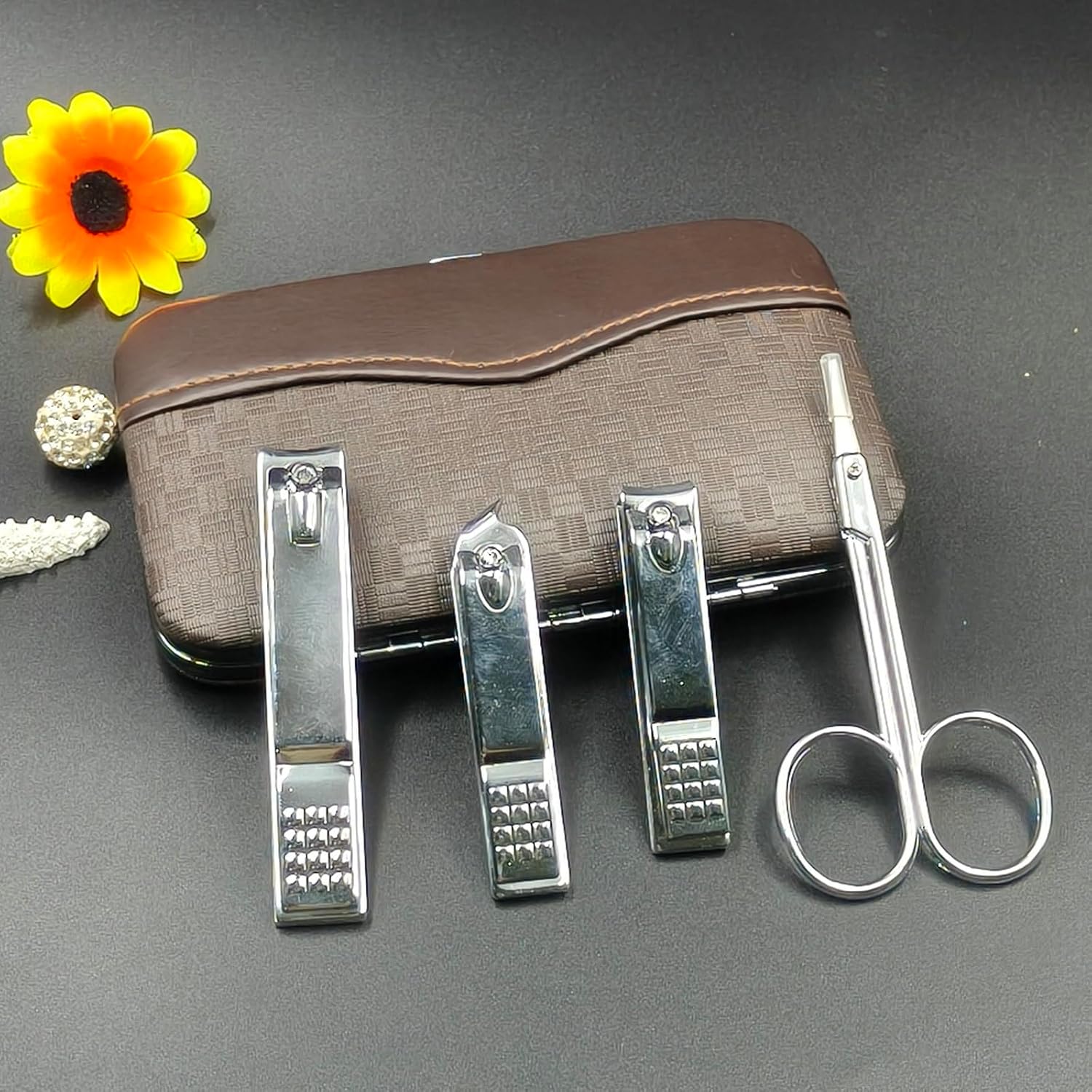 Kit de Manicure Profissional p - Mens Grooming Kit Case avaliação e preço