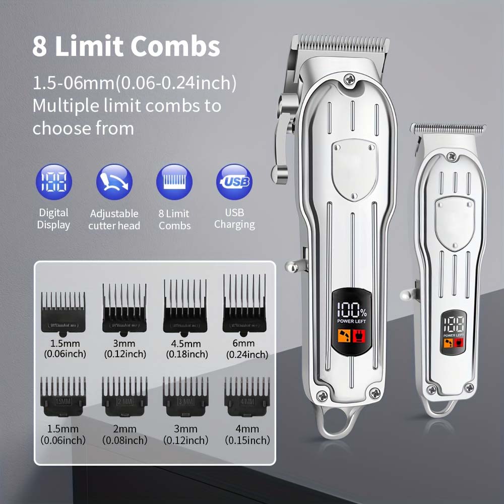 Conjunto Profissional de Máqui - Mens Grooming Tools avaliação e preço